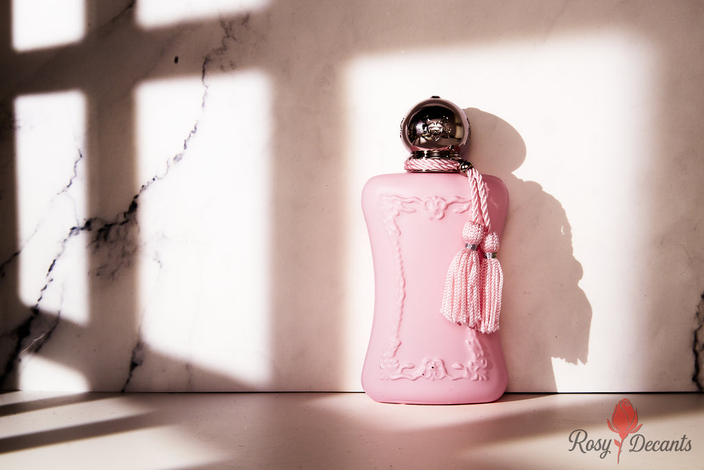 Delina • Parfums de Marly • Sample, Trial, and Travel Perfume Sizes (1.5ml | 5ml | 10ml) for weddings, birthdays, holidays, gifts, or travel