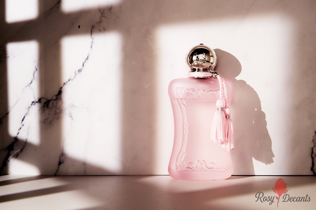 Delina La Rosee • Parfums de Marly • Sample, Trial, and Travel Perfume Sizes (1.5ml | 5ml | 10ml) for weddings, birthdays, holidays, gifts, or travel